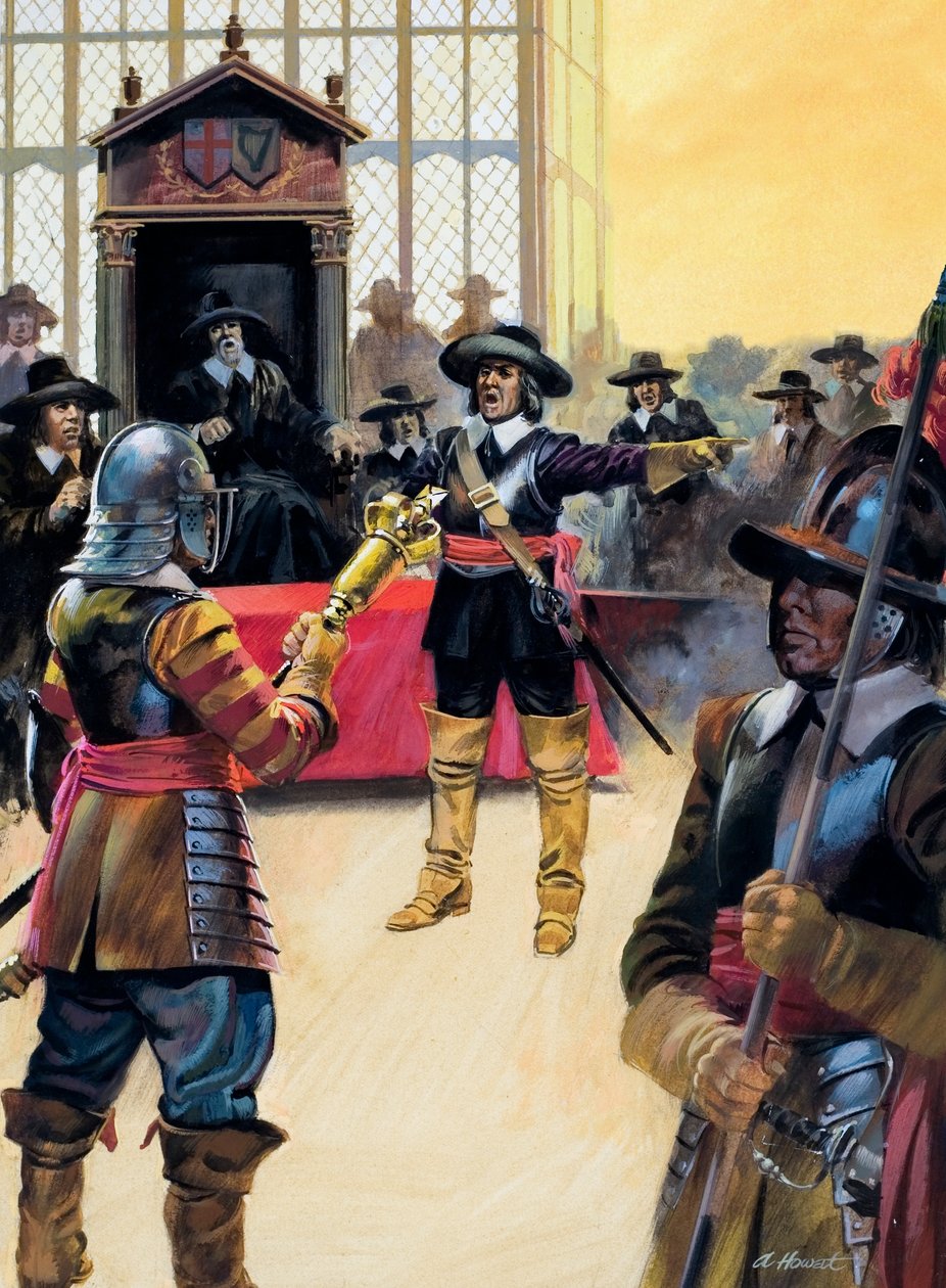 Cromwell zwalnia posłów autorstwa Andrew Howat