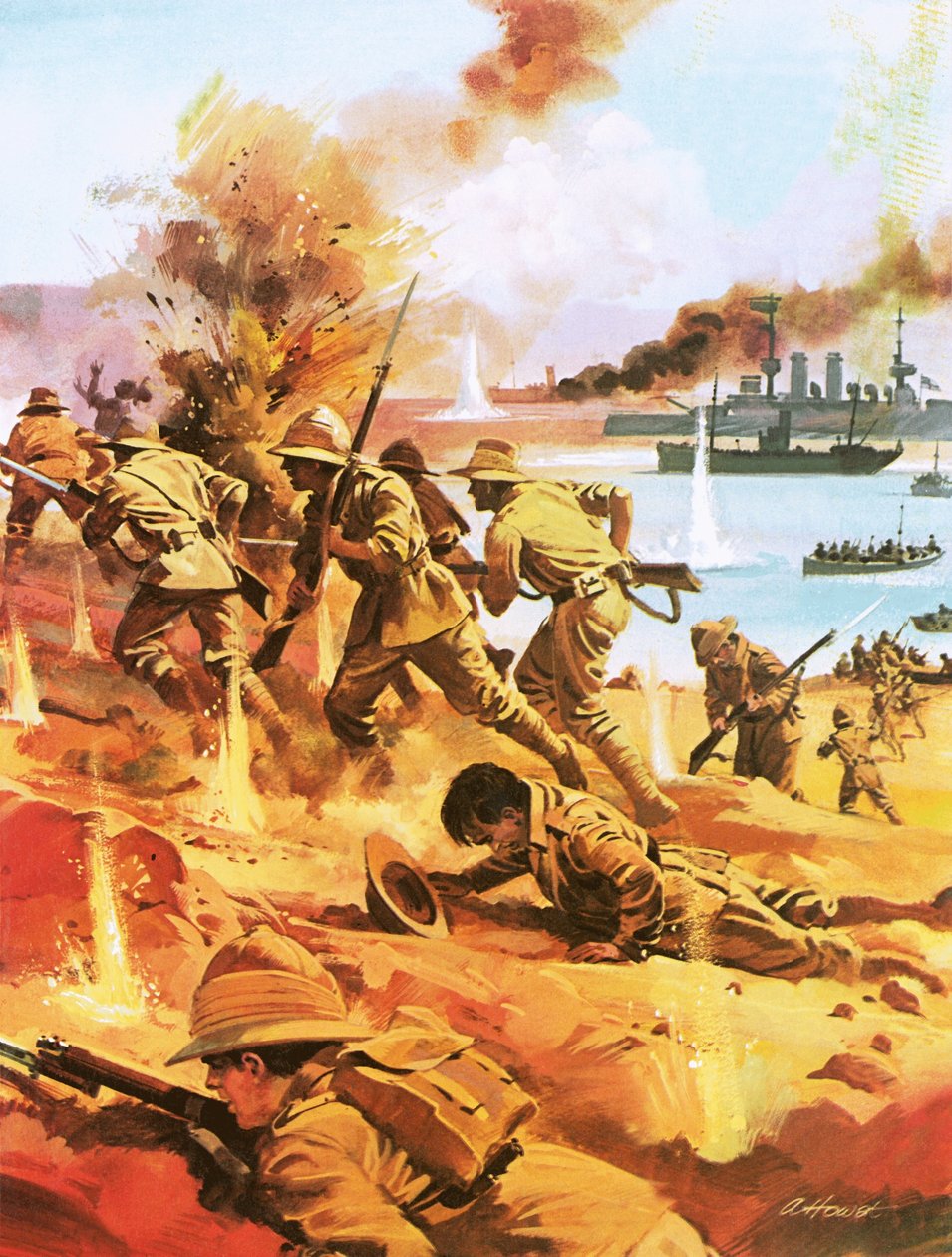 Inwazja na Gallipoli autorstwa Andrew Howat