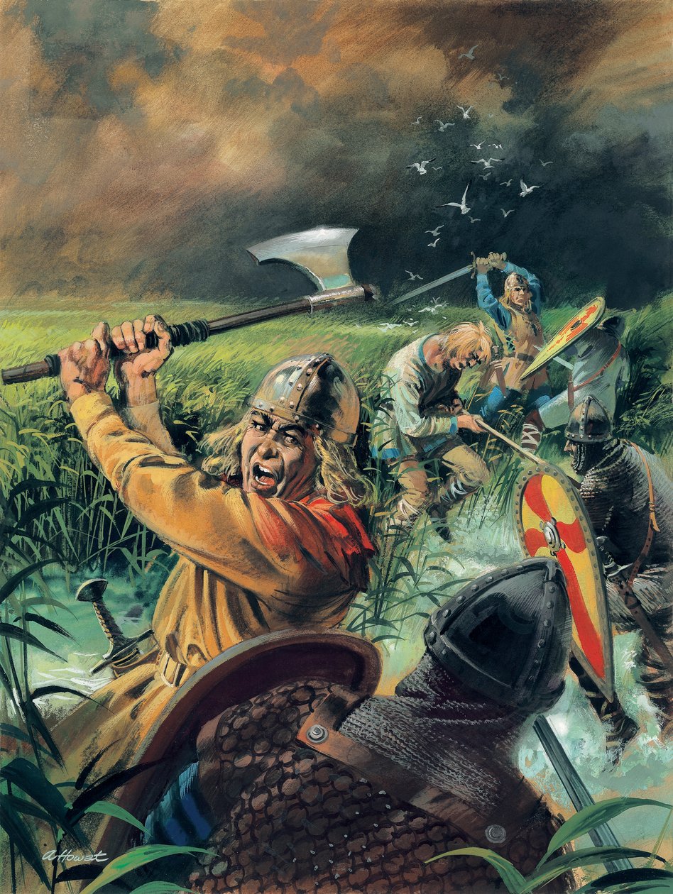 Hereward the Wake (gwasz na papierze) autorstwa Andrew Howat