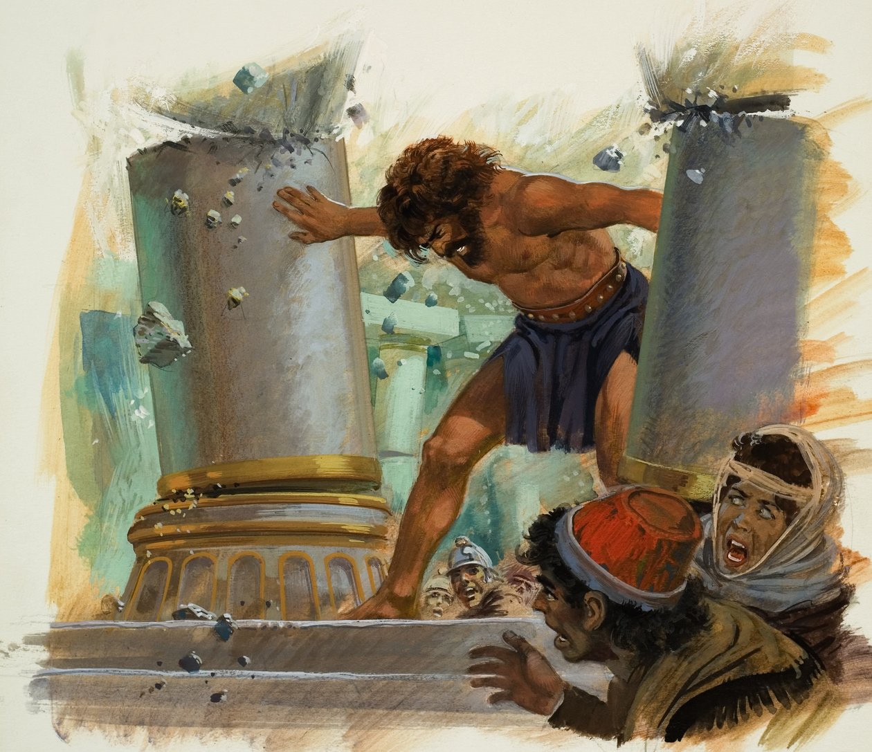 Samson (gwasz na papierze) autorstwa Andrew Howat