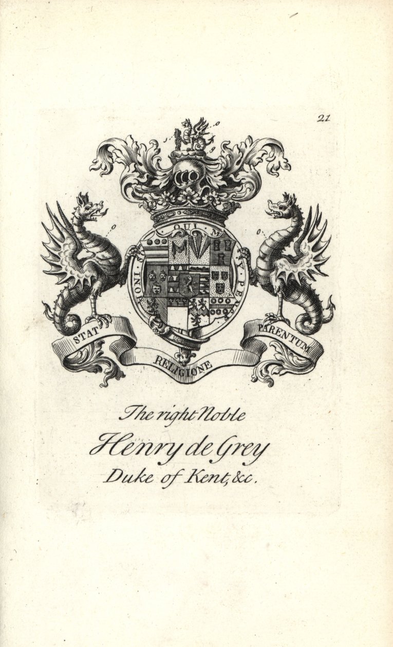 Herb i herb prawego szlachcica Henry de Gray autorstwa Andrew Johnston