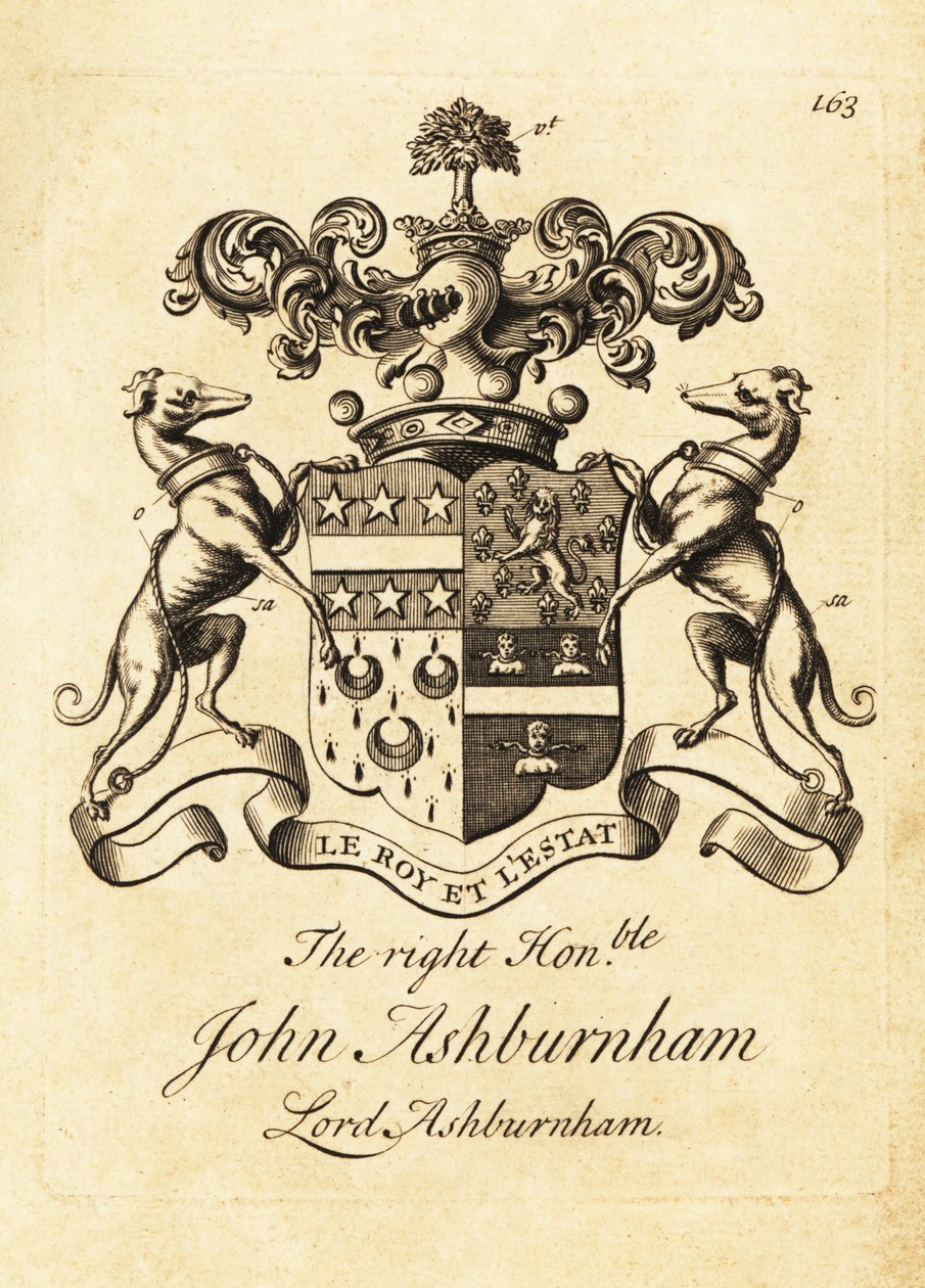 Herb Wielmożnego Johna Ashburnhama, Lorda Ashburnhama autorstwa Andrew Johnston