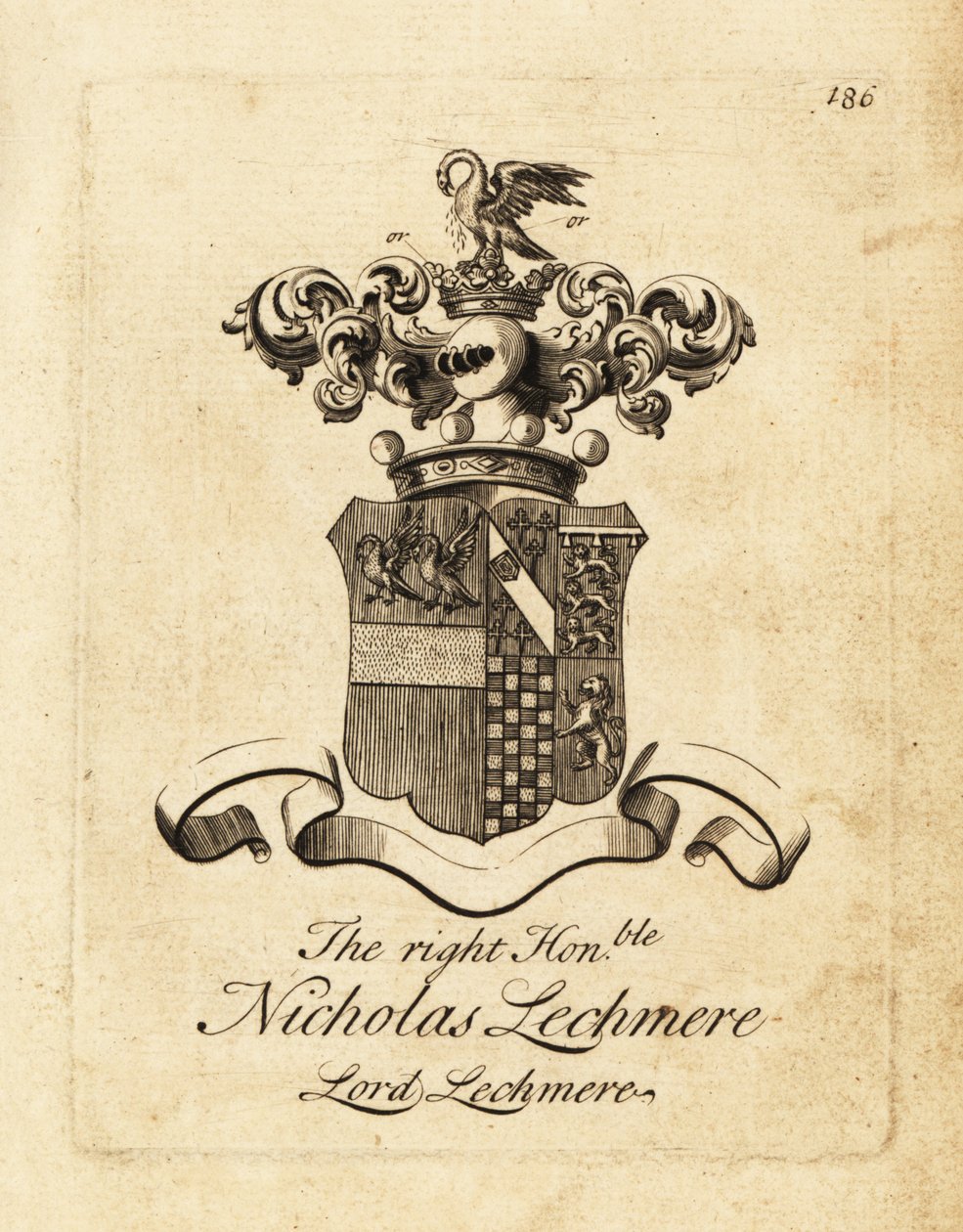 Herb Wielmożnego Mikołaja Lechmere, Lord Lechmere autorstwa Andrew Johnston
