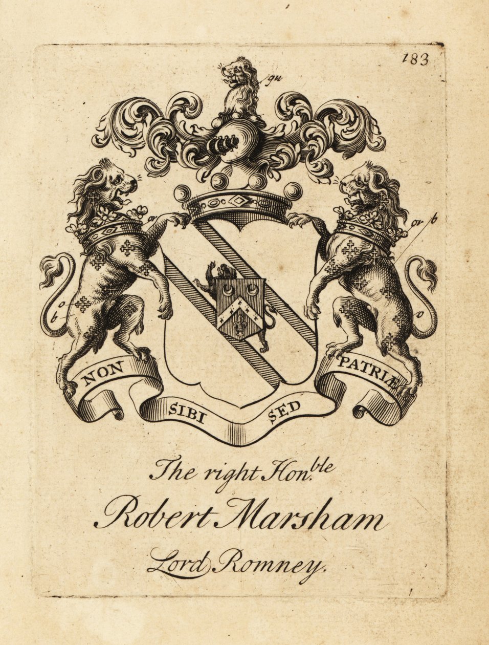 Herb szanownego Roberta Marshama, Lord Romney autorstwa Andrew Johnston