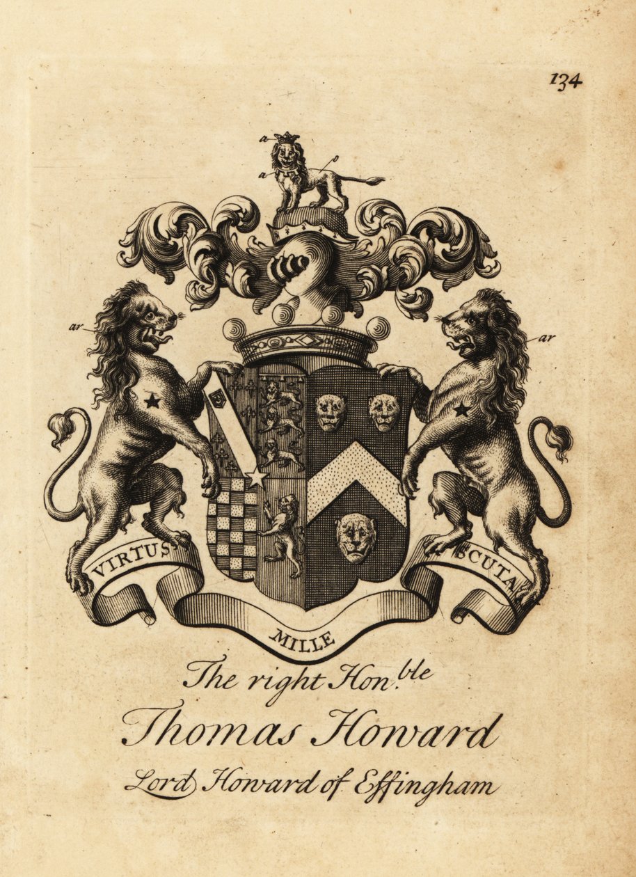 Herb Honorowego Thomasa Howarda, 2. hrabia Effingham, Lord Howard of Effingham autorstwa Andrew Johnston