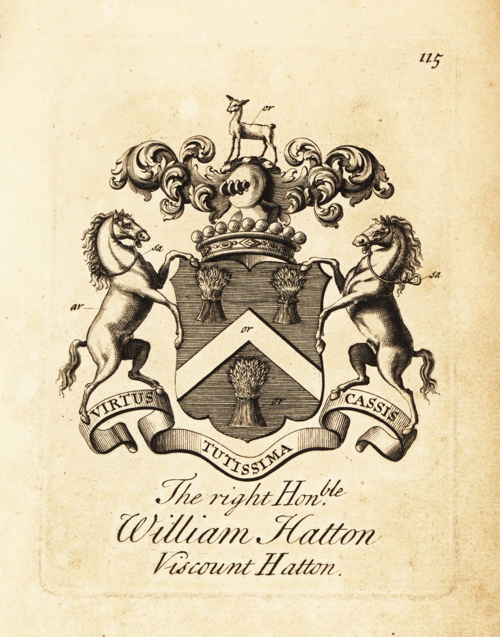 Herb szanownego Williama Hattona autorstwa Andrew Johnston