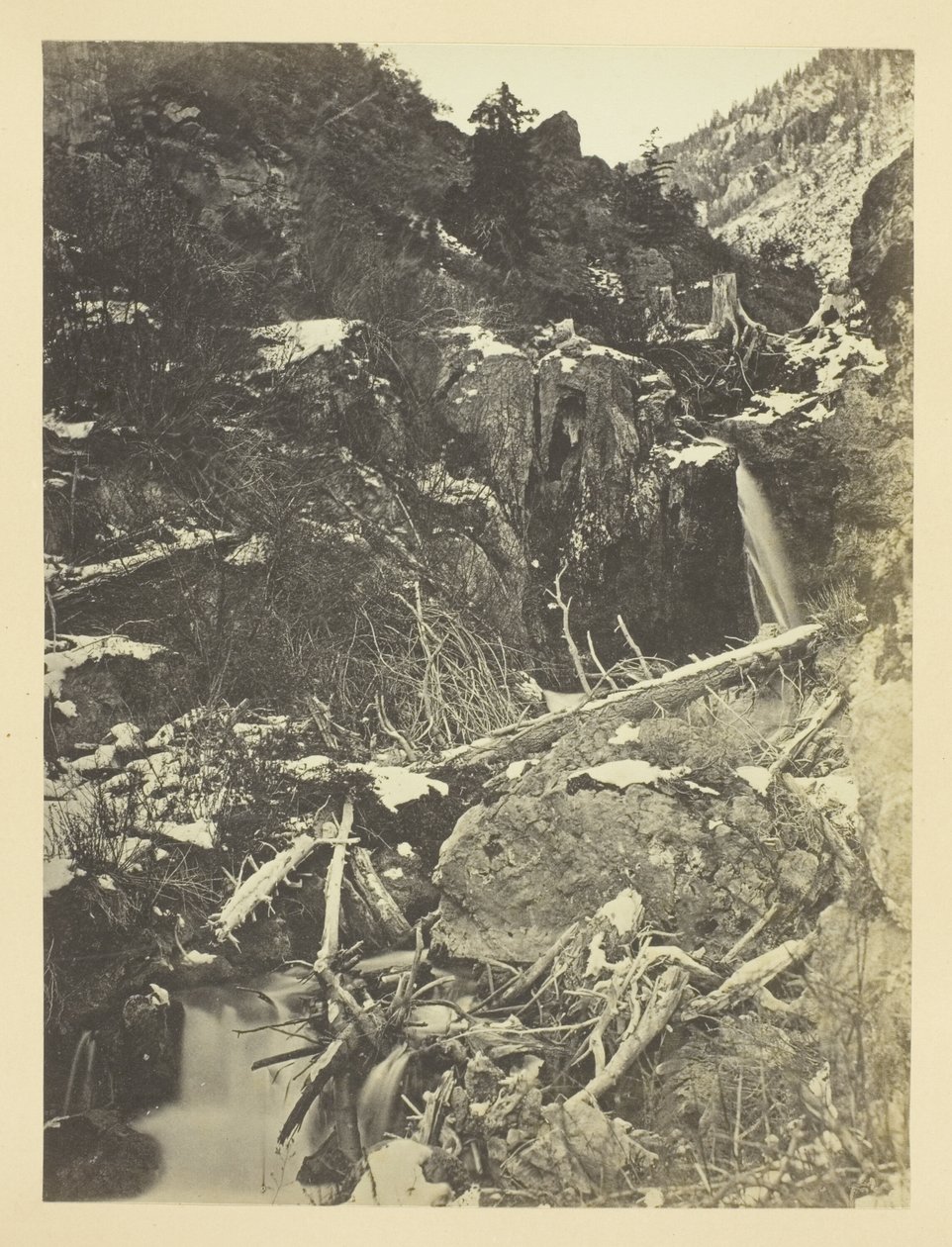 City Creek Canon, góry Wasatch, dolina słonego jeziora autorstwa Andrew Joseph Russell