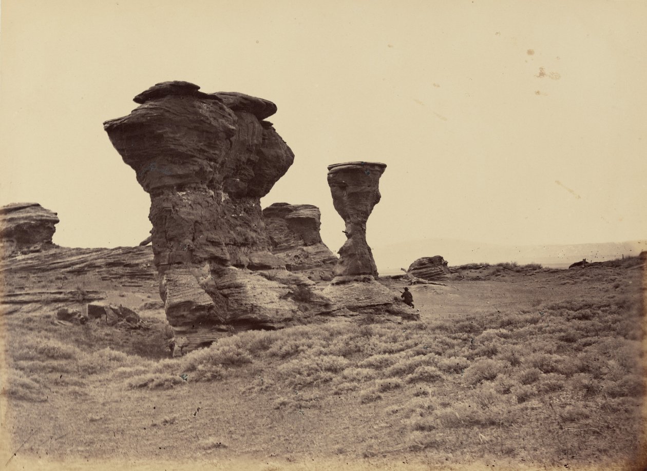 Płyta 12. Dial Rock, Red Buttes, 1869 (zdjęcie) autorstwa Andrew Joseph Russell