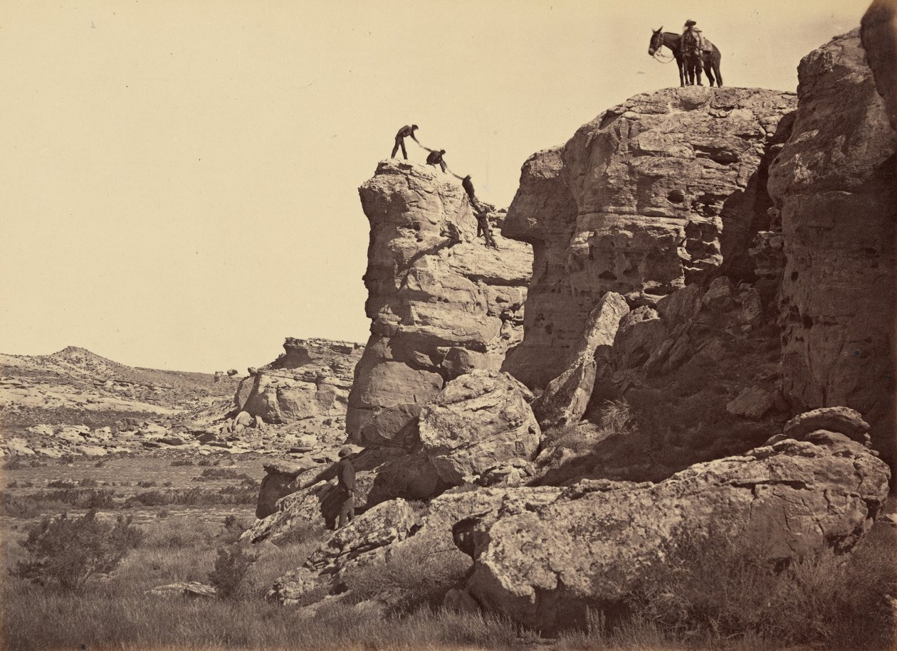Płyta 21. High Bluff, Black Buttes, 1869 (zdjęcie) autorstwa Andrew Joseph Russell