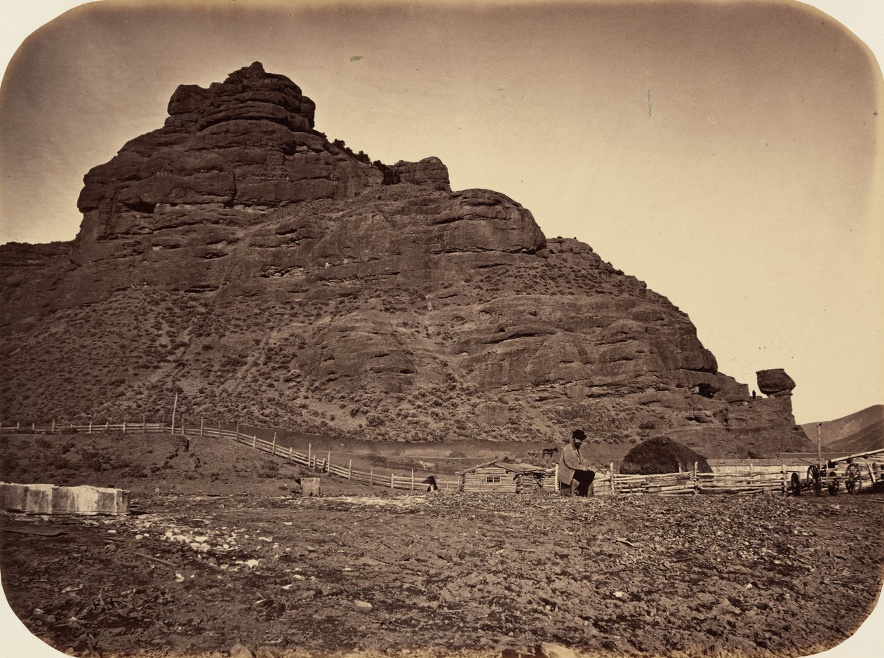 Płyta 34. Sentinel Rock, Weber Valley, 1869 (zdjęcie) autorstwa Andrew Joseph Russell