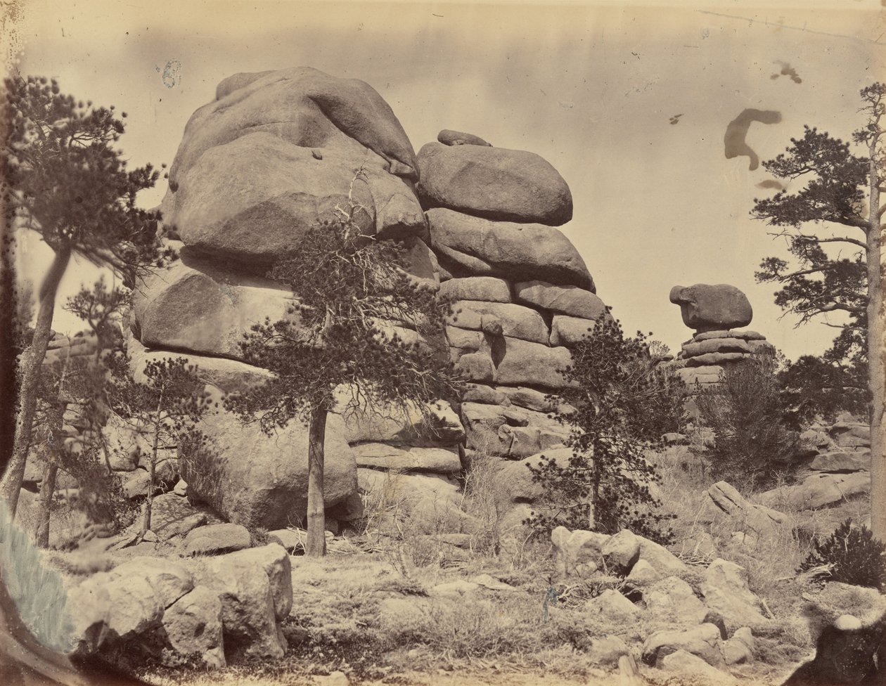 Płyta 3. Granite Rock, niedaleko Beaufort Station, 1869 r. (zdjęcie) autorstwa Andrew Joseph Russell