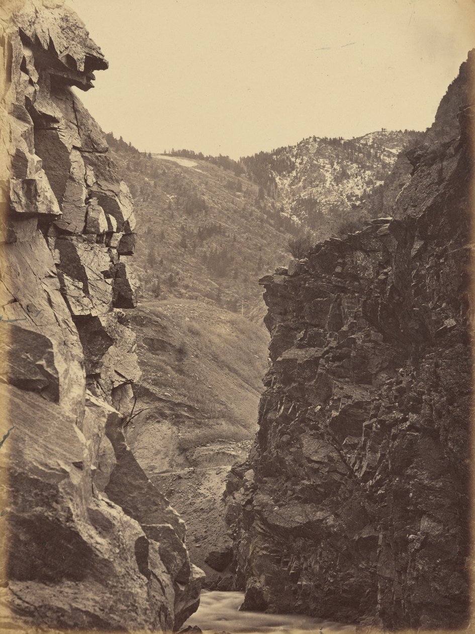 Płyta 40. Diabelska Brama, Kanon Webera, 1869 (zdjęcie) autorstwa Andrew Joseph Russell