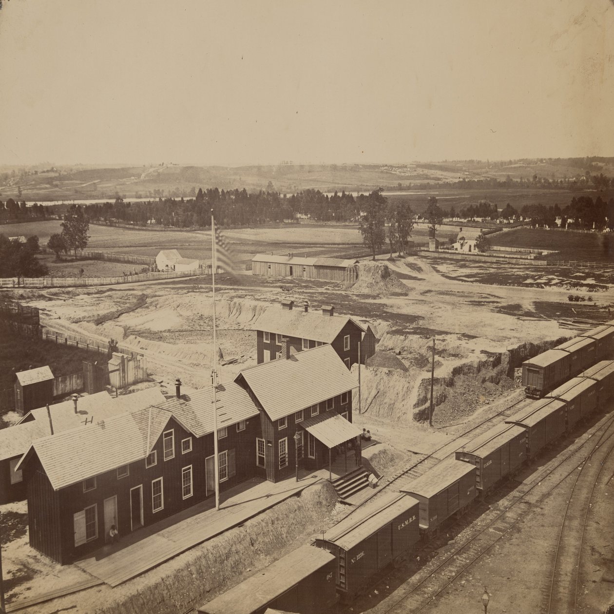Teren kolejowy, Alexandria, Wirginia autorstwa Andrew Joseph Russell