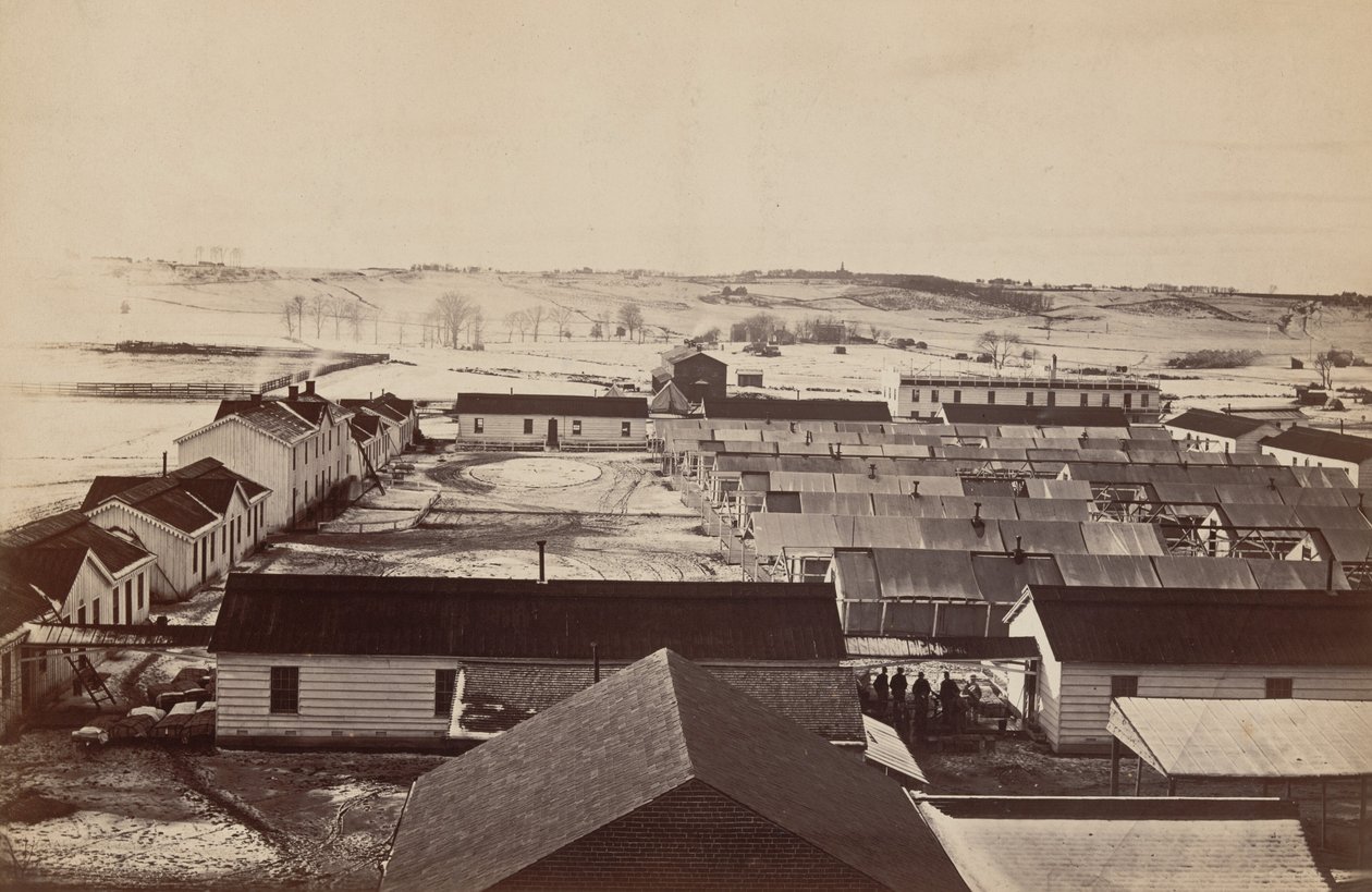 Szpital Sickel, widok w kierunku seminarium Fairfax, Alexandria, Wirginia autorstwa Andrew Joseph Russell