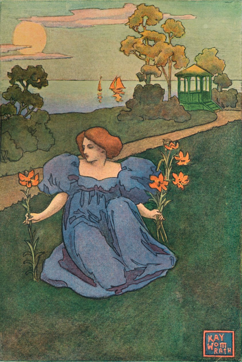 „Dekoracyjny panel autorstwa Kay Womrath”, c1899 autorstwa Andrew Kay Womrath