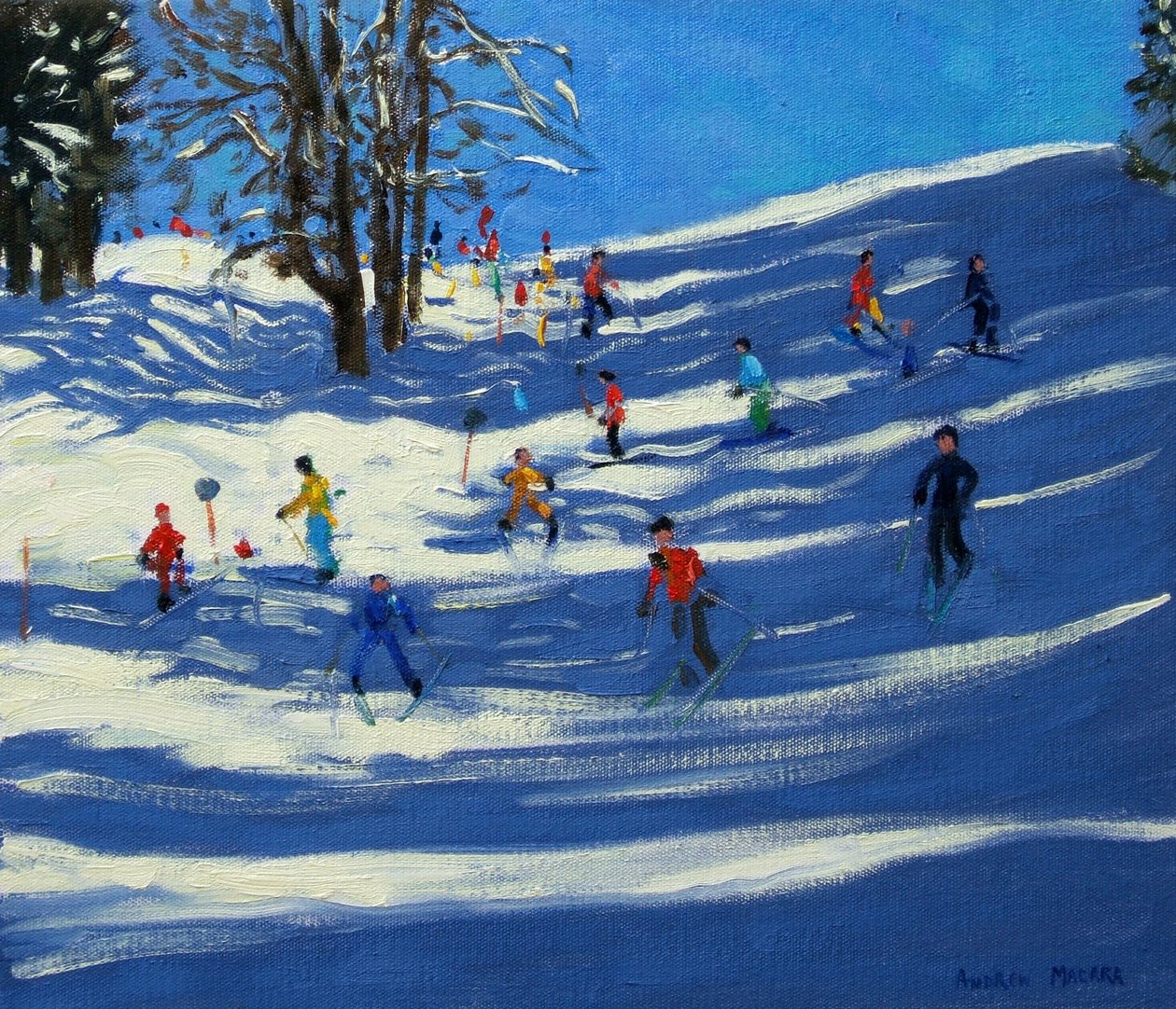Niebieskie cienie, Morzine autorstwa Andrew Macara