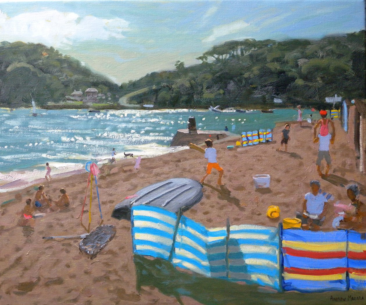 Krykiet, 2010 (olej na płótnie) autorstwa Andrew Macara