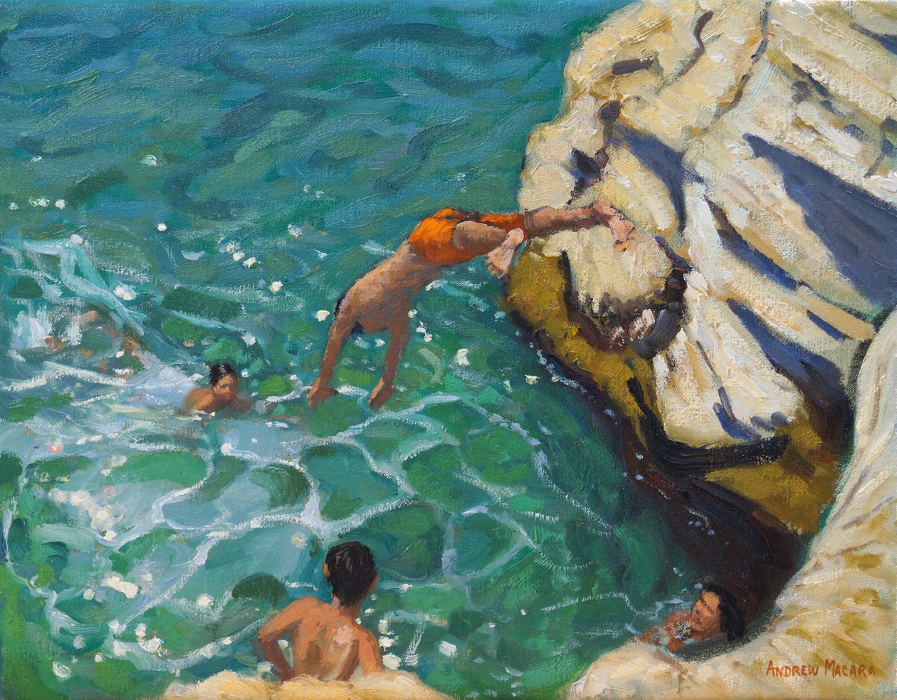 Nurkowanie i pływanie, Skiathos. 2016, autorstwa Andrew Macara