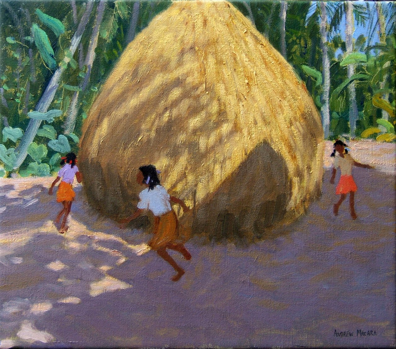 Stóg siana, Kerala autorstwa Andrew Macara