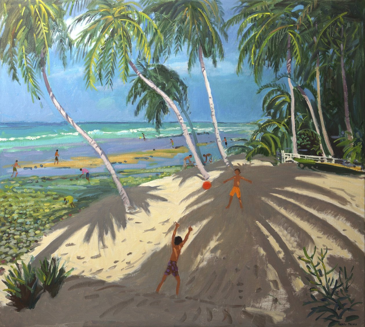 Palmy, plaża Clovelly, Barbados, 2013, autorstwa Andrew Macara
