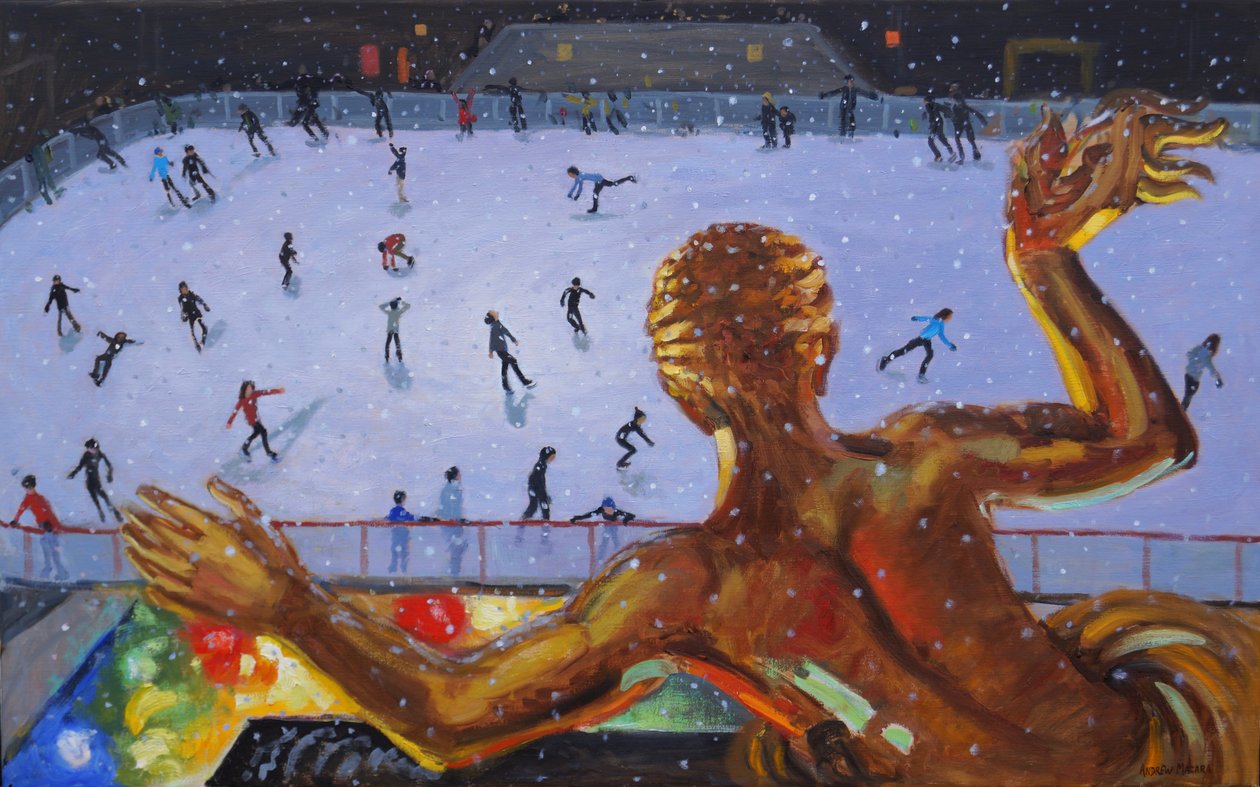 Prometheus, Lodowisko Rockefellera, Nowy Jork. 2018 autorstwa Andrew Macara