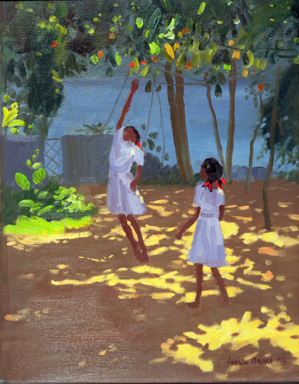 Sięgając po pomarańcze, Bentota, Sri Lanka, 1998 autorstwa Andrew Macara