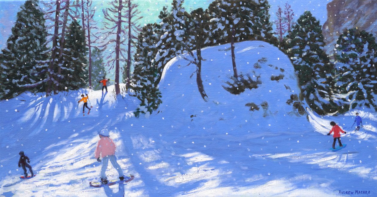 Rock City, Val Gardena, Włochy, 2020 (olej na płótnie) autorstwa Andrew Macara