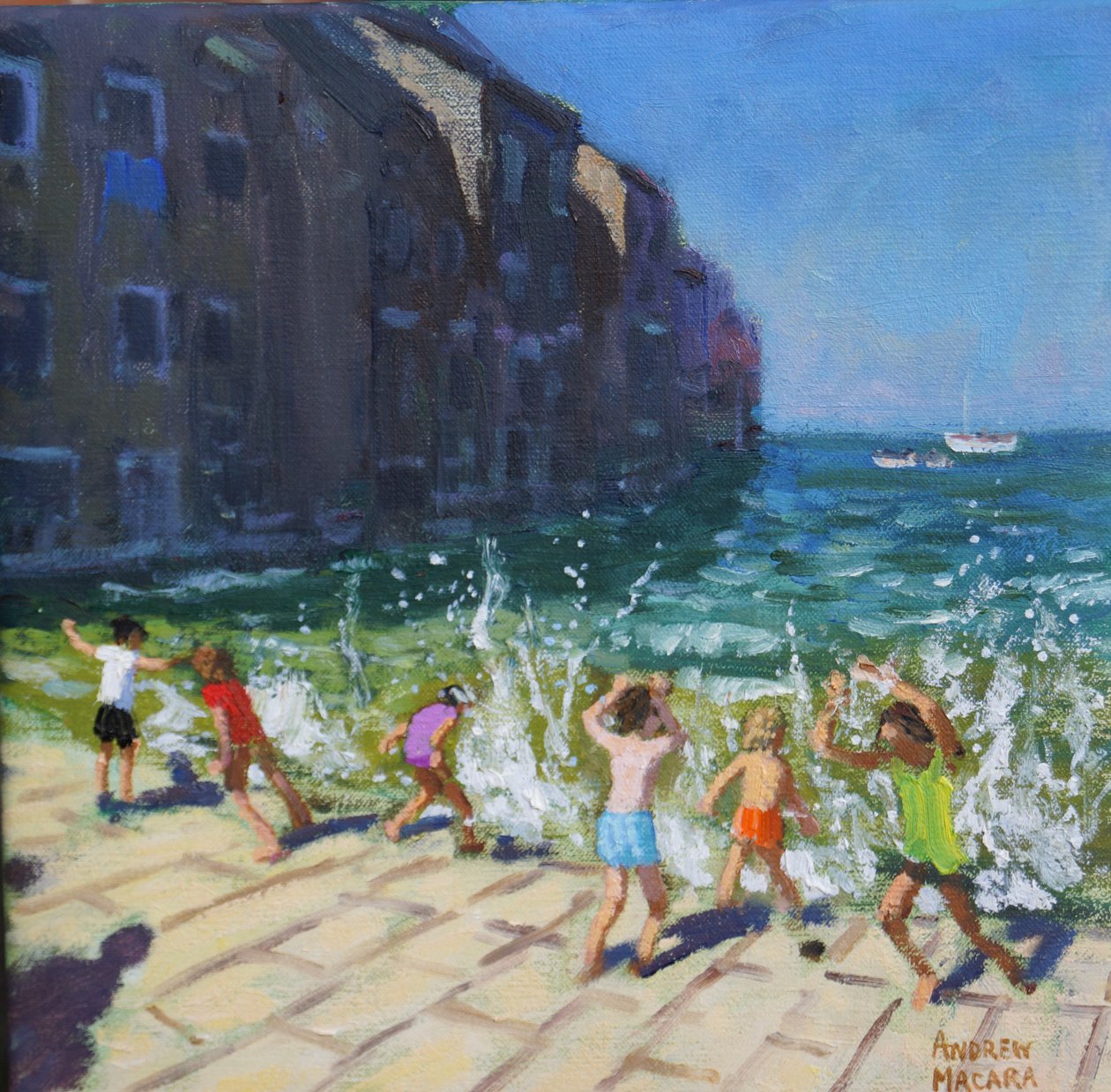 Wybrzeże, Rovinj, Chorwacja, autorstwa Andrew Macara