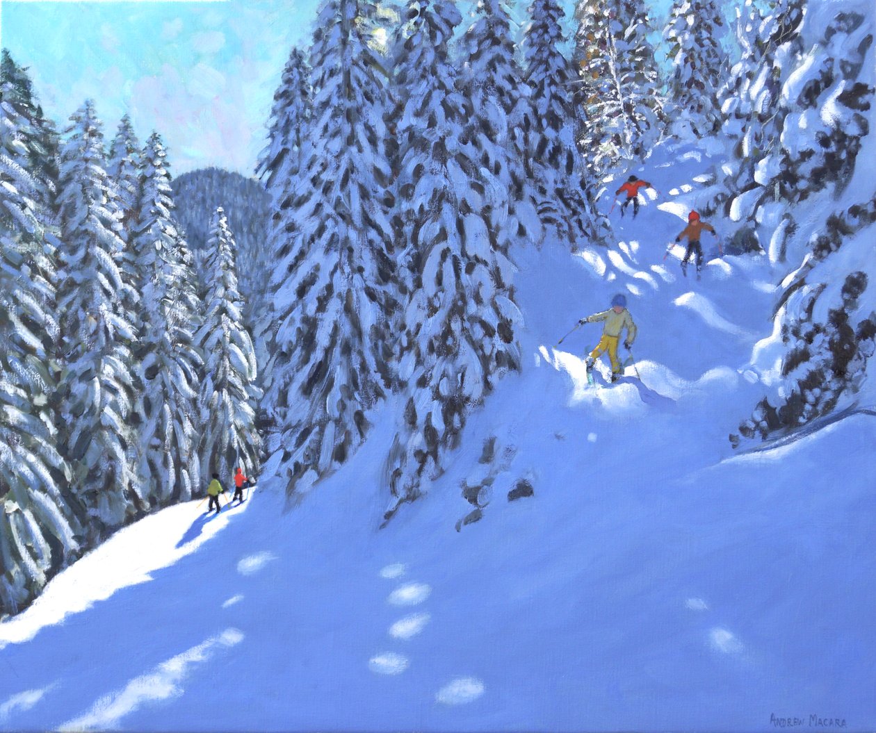 Narciarstwo francuskie, Morzine, 2020 autorstwa Andrew Macara