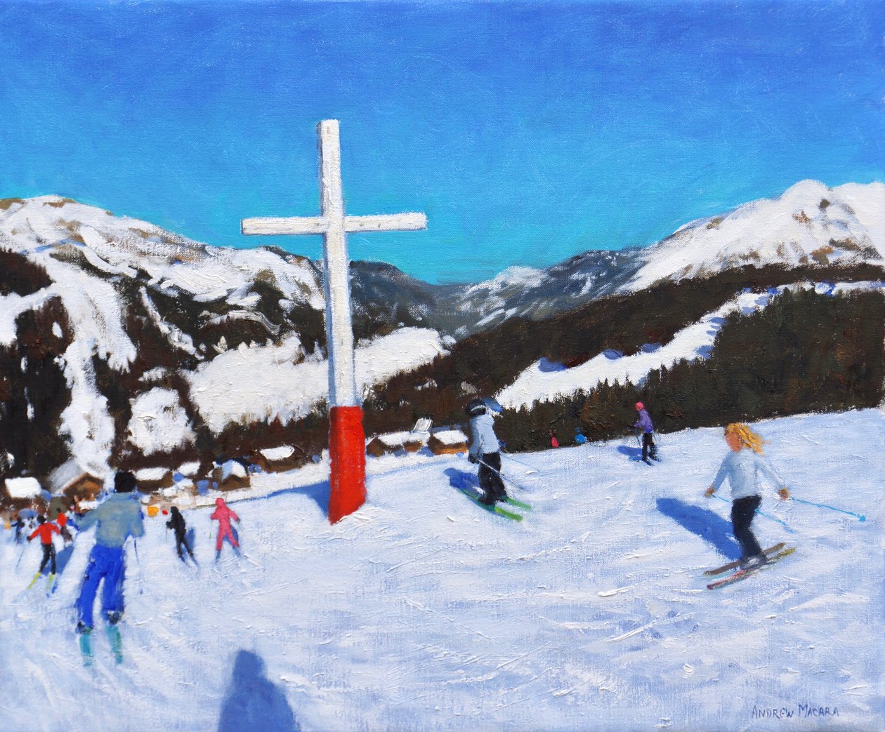 Krzyż, Morzine, Francja, 2017 autorstwa Andrew Macara