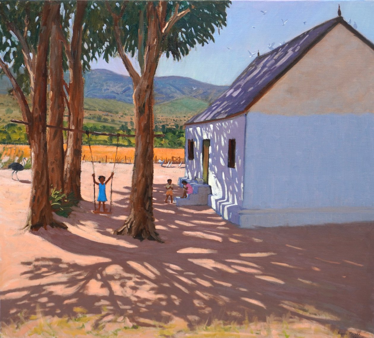 Huśtawka, Klein (mały) Karoo, RPA, 2000 (olej na płótnie) autorstwa Andrew Macara