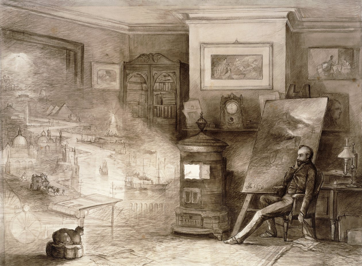 Wieczorne zadumy, Przypływ czasu, 1876 autorstwa Andrew Melrose
