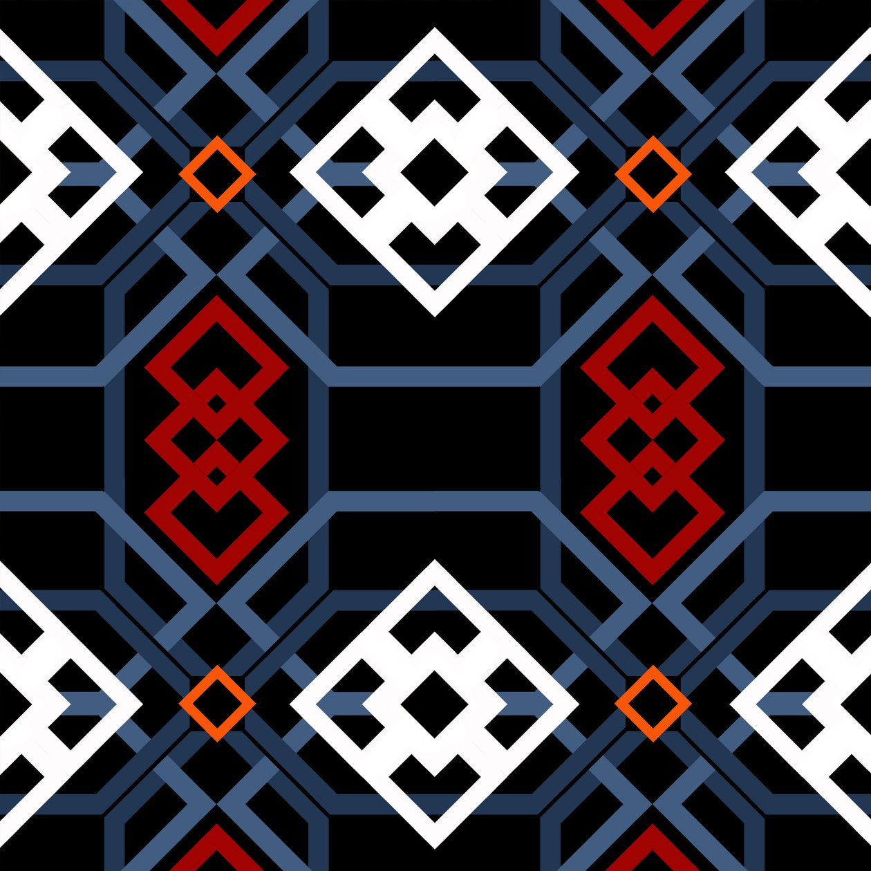 Andaluzyjski geometryczny, 2018, cyfrowy autorstwa Andrew Watson