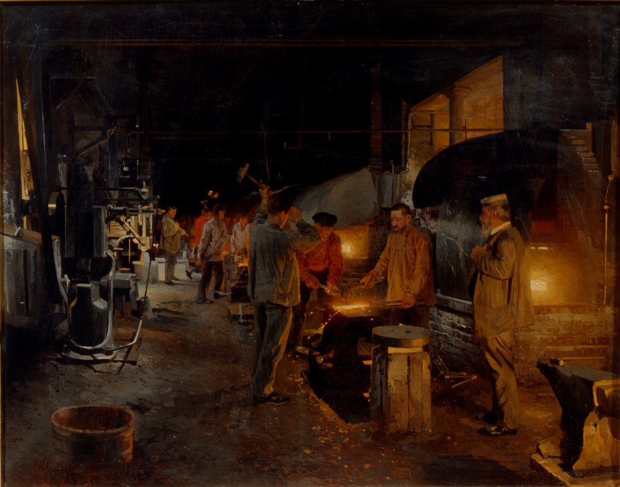 Huta żelaza, 1902 autorstwa Andrey Nikolayevich Shilder