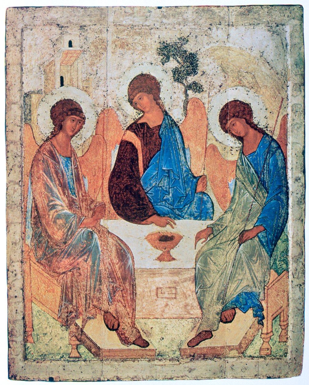 „Trójca Rublowa”, c1411 autorstwa Andrey Rublyov