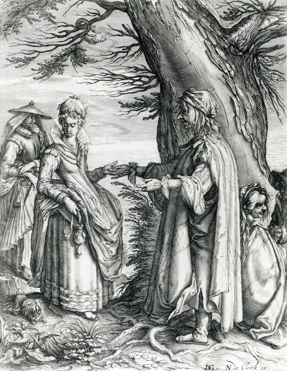 Wróżka, ok.1608 autorstwa Andries Jacobsz Stock