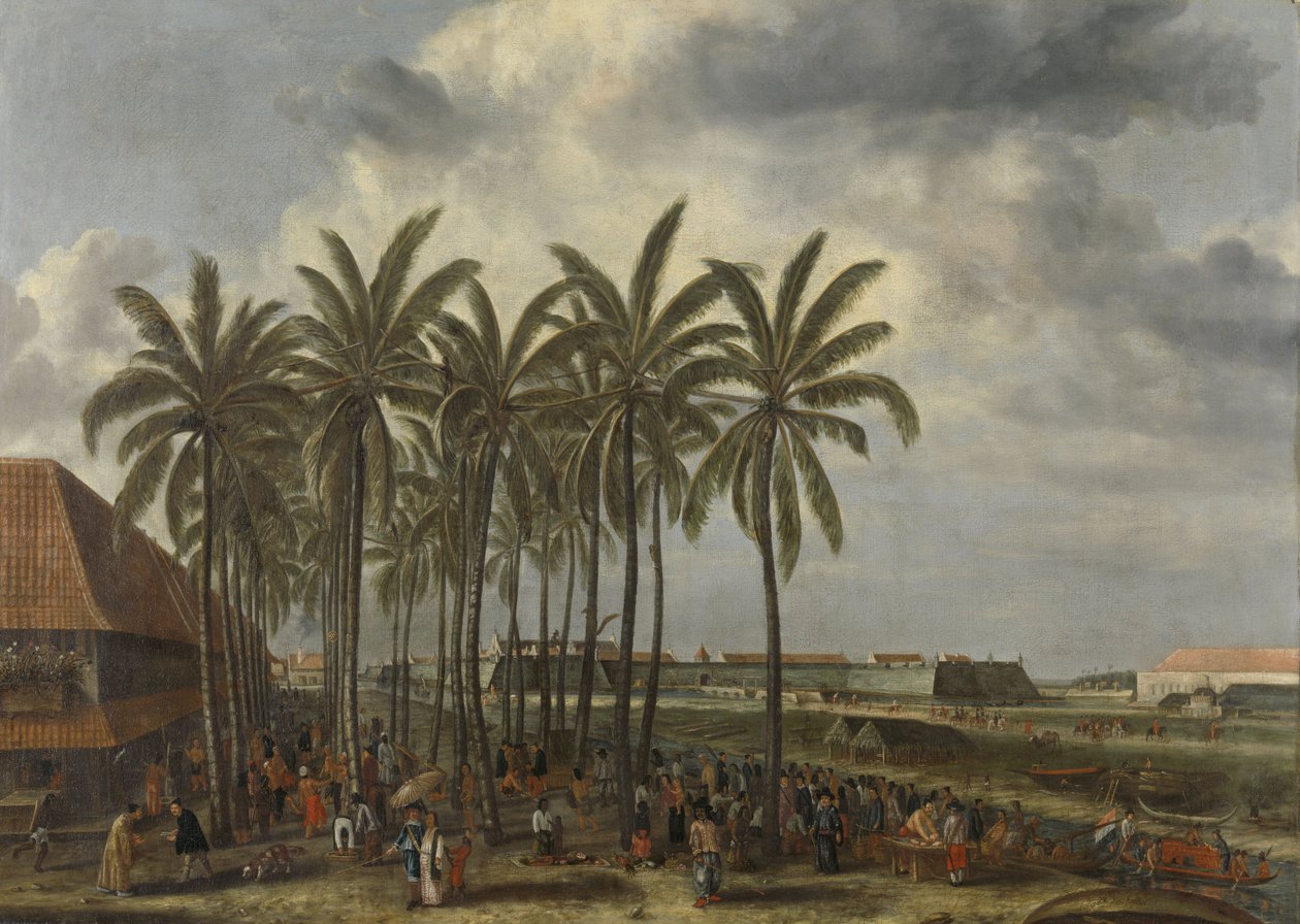 Zamek Batavia, 1661 autorstwa Andries Beeckman