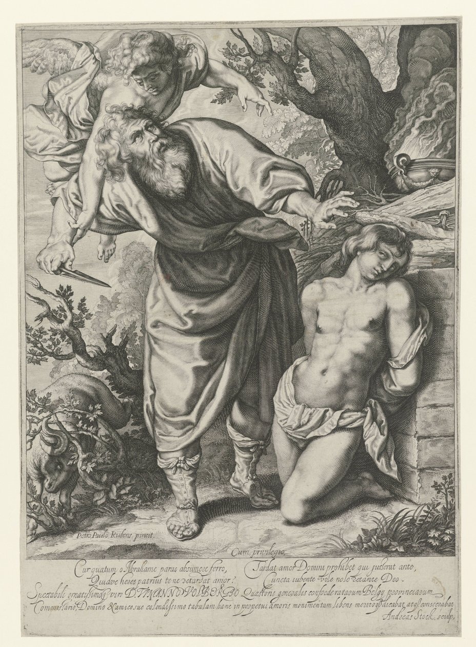 Ofiara Izaaka autorstwa Andries Jacobsz. Stock