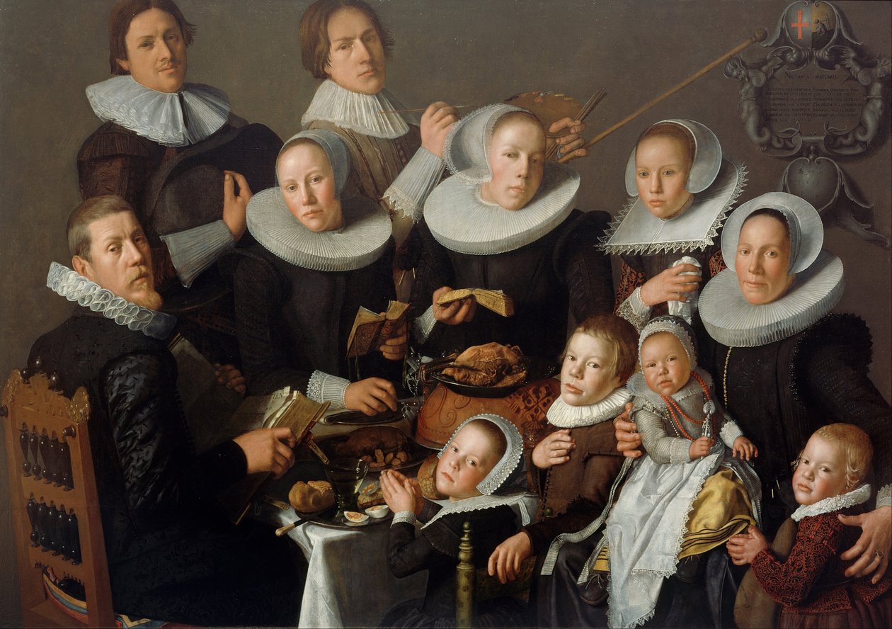 Portret malarza Andriesa van Bochovena i jego rodziny, 1629 autorstwa Andries van Bochoven