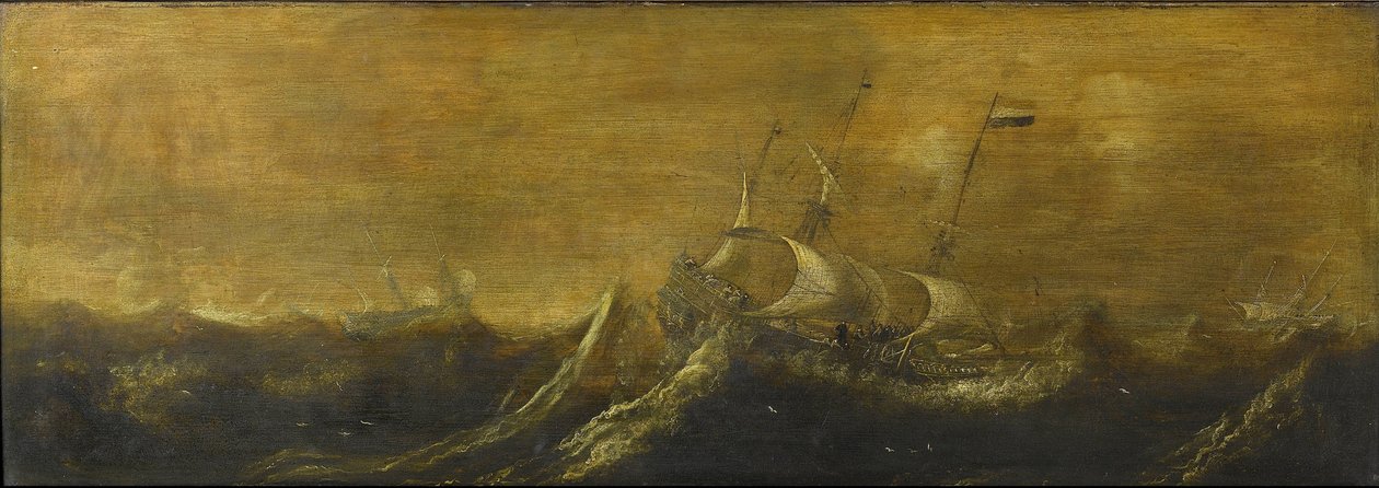 Statki podczas burzy autorstwa Andries van Eertvelt (attributed to)