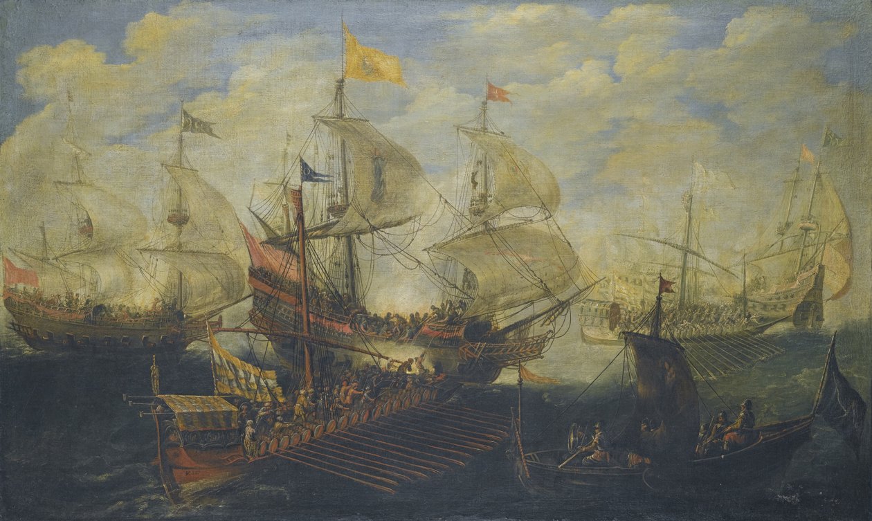 Bitwa pod Lepanto 7 października 1571 r. autorstwa Andries van Eertvelt