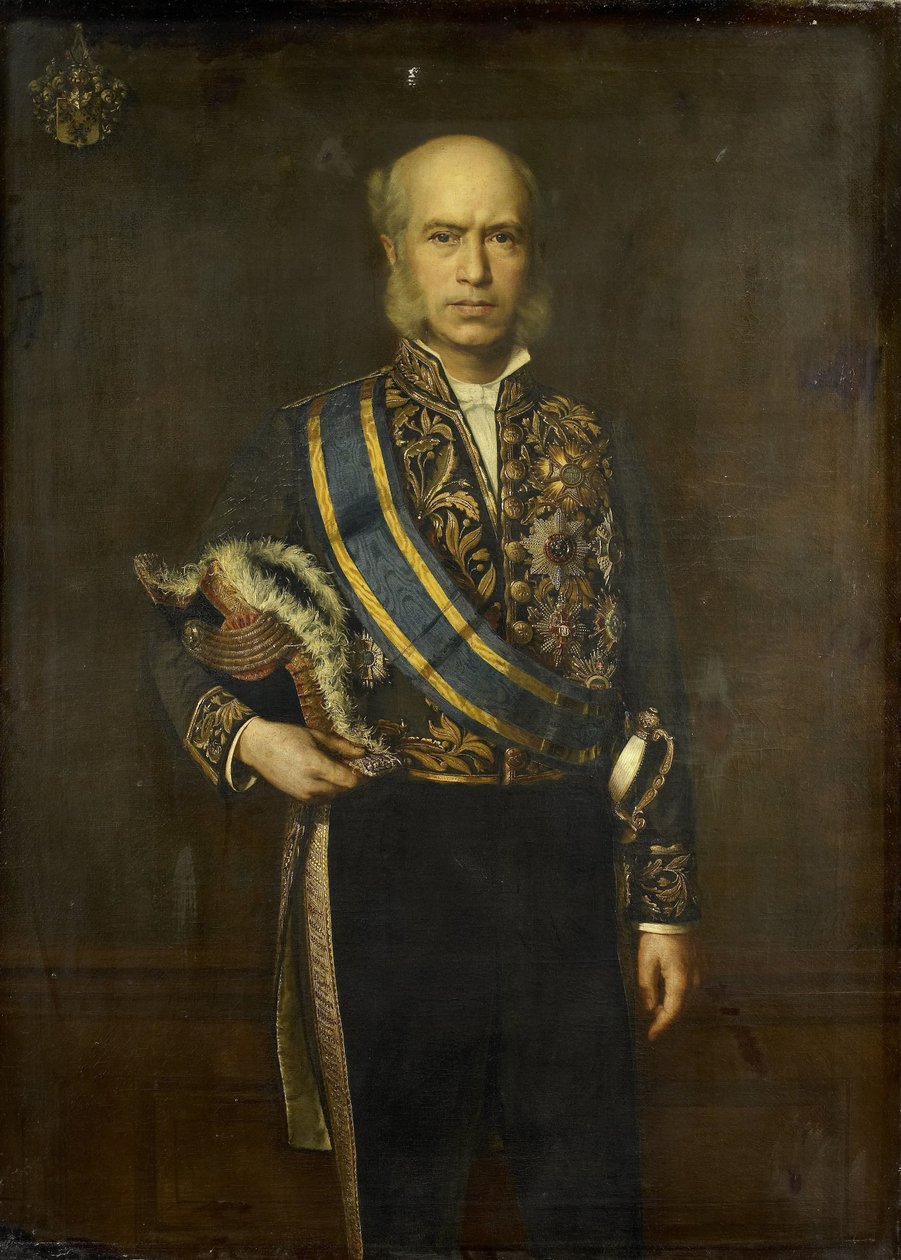 Johan Wilhelm van Lansberge (1830-1906). Generalny Gubernator (1875-1880) autorstwa Andries van den Berg