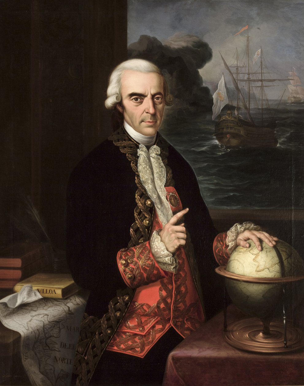 Antonio de Ulloa autorstwa Andrés Cortés y Aguilar