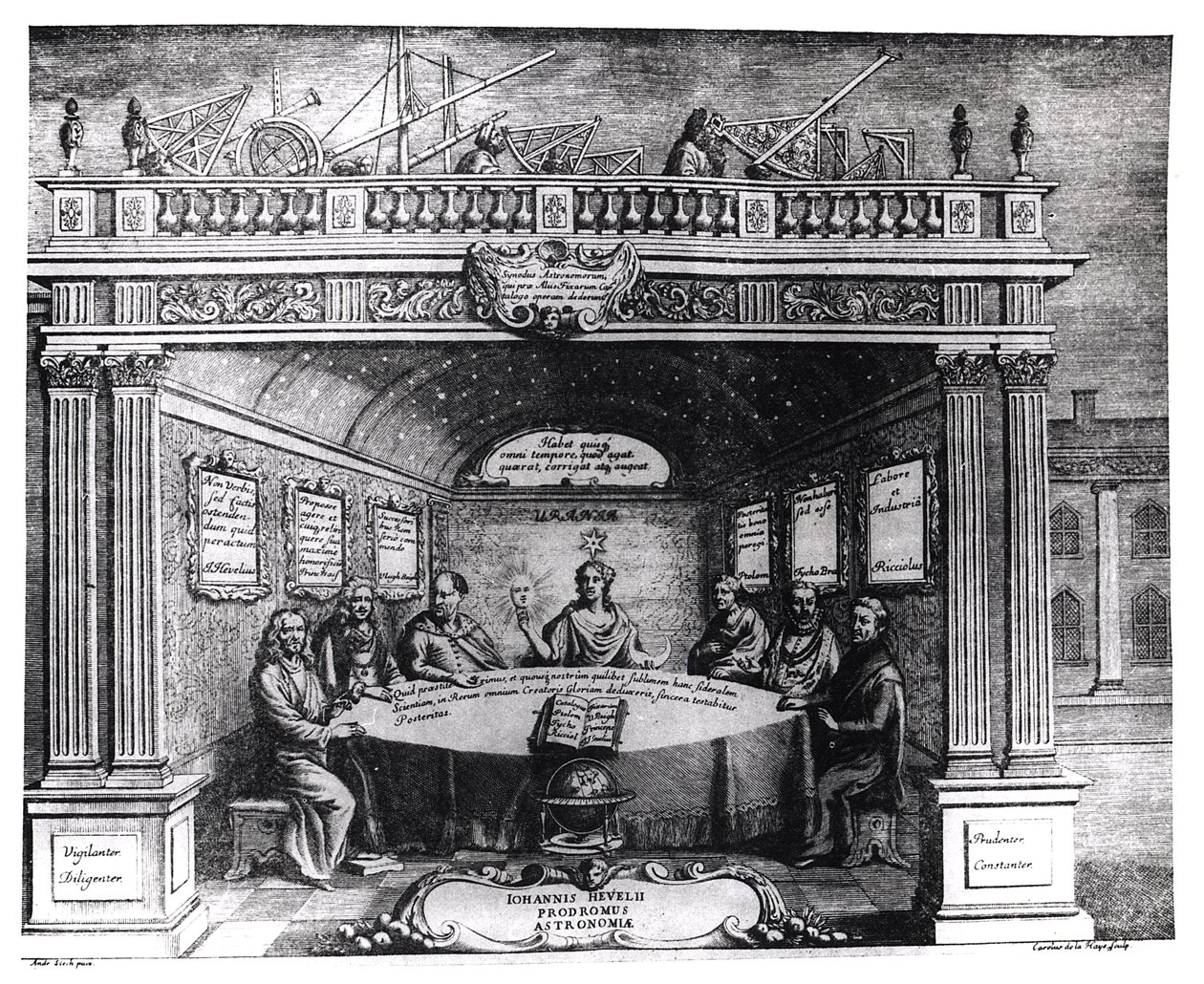 Wielcy Astronomowie z „Prodomus Astronomiae” Jana Heweliusza (1611-87) wydanego w Gdańsku, 1690 autorstwa Andrzej Stech