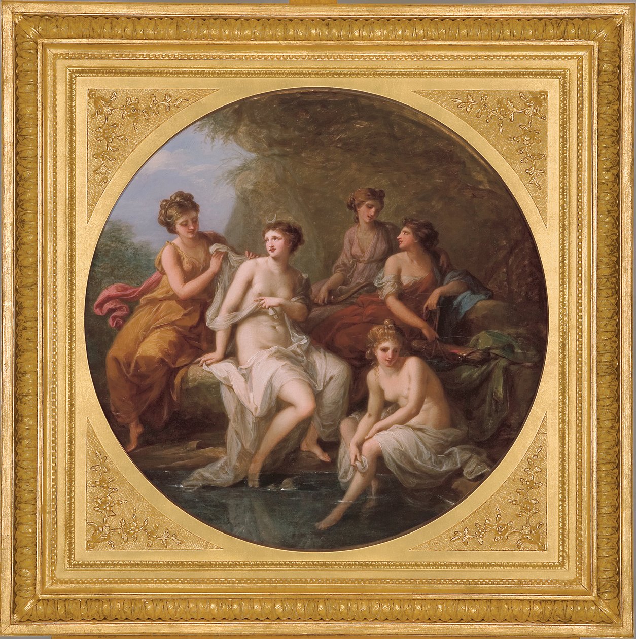 Diana i jej nimfy kąpią się autorstwa Angelica Kauffmann
