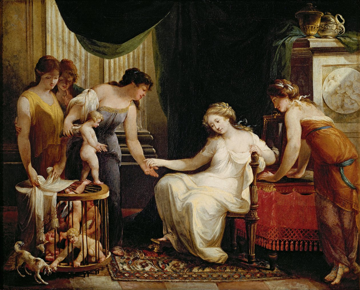 Sprzedawca miłości autorstwa Angelica Kauffmann