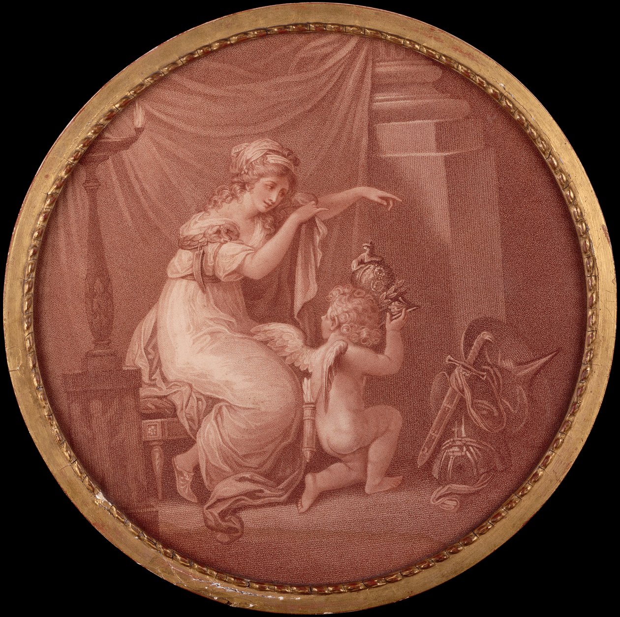 Życie Kupidyna (rycina) autorstwa Angelica (after) Kauffmann