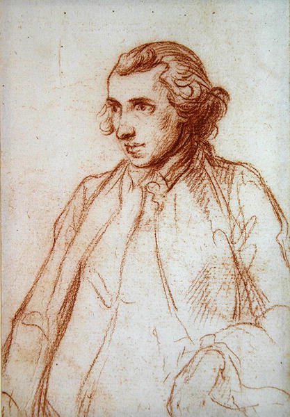 Portret dżentelmena (czerwona kreda) autorstwa Angelica (attr. to) Kauffmann