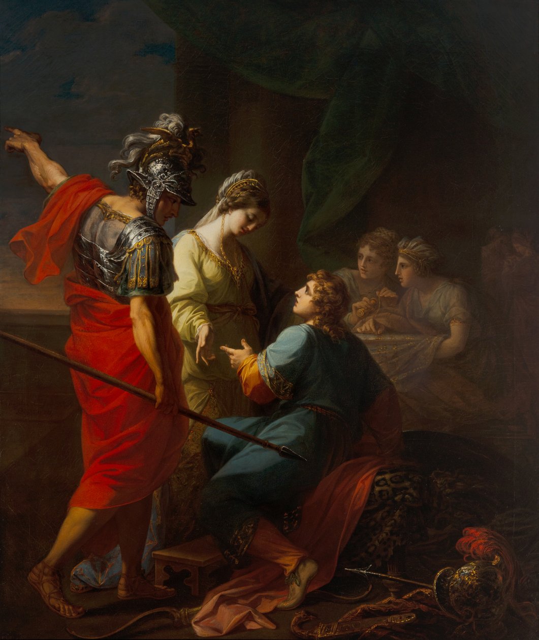 Hektor, Paryż i Helena autorstwa Angelica Kauffman