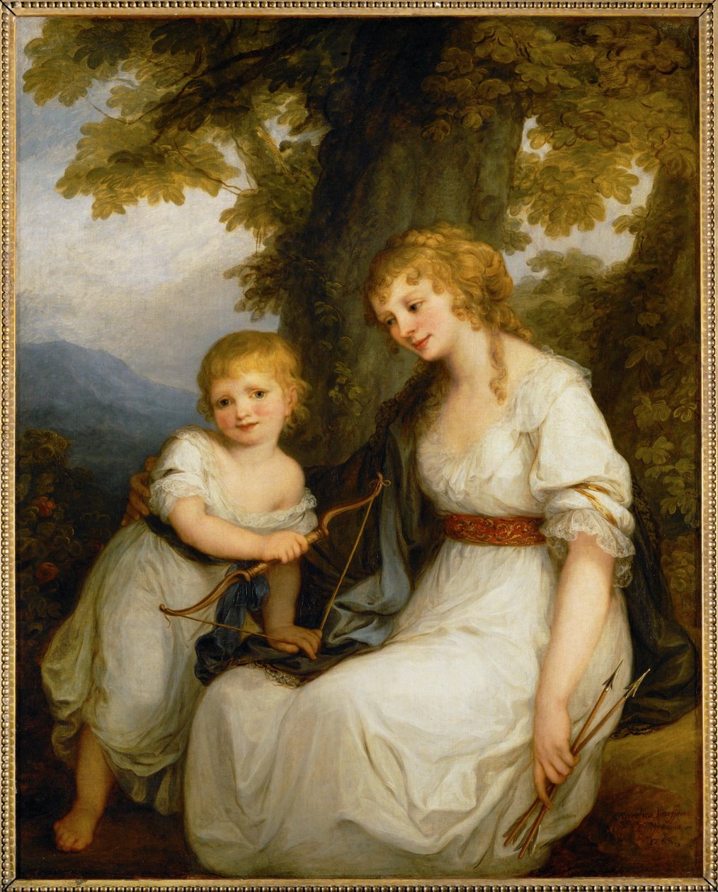La Baronne de Kruedener et son fils - Baronowa Kruedener i jej syn ... autorstwa Angelica Kauffman